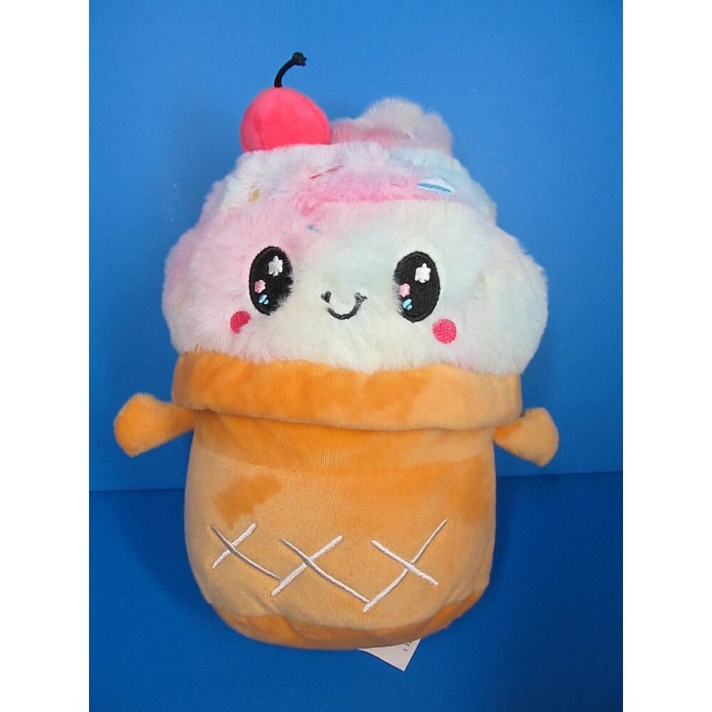 Kellytoy Cute & Cuddly Ice Cream Cone with Sprinkles 9" Small Plush